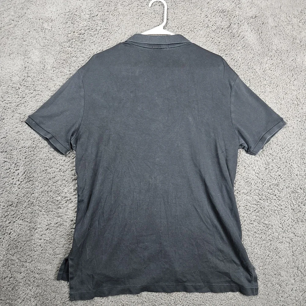 POLO RALPH‎ LAUREN Polo Shirt Mens XL Black Short Sleeve Collared Preppy Casual